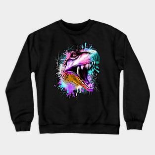 Tri-Rex Watercolor Crewneck Sweatshirt